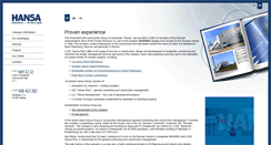 Desktop Screenshot of hansastroi.com